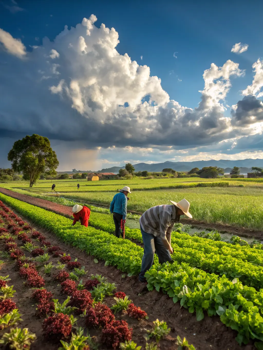 A photograph of a thriving agricultural project in Africa, showcasing job opportunities in sustainable agriculture facilitated by Youths & Jobs.